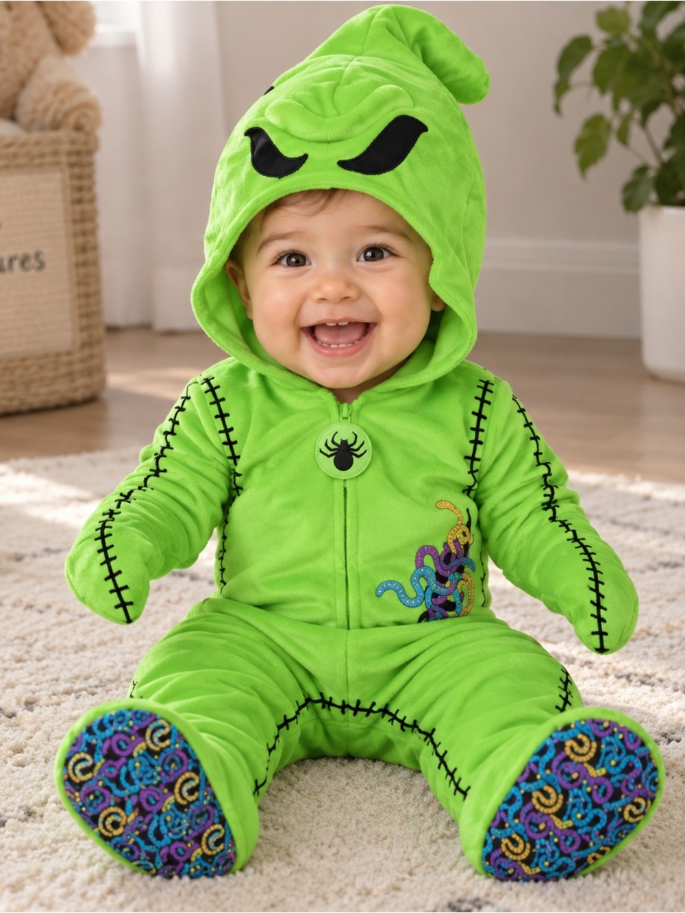 Baby Oogie Boogie Jumpsuit Costume - The Nightmare Before Christmas